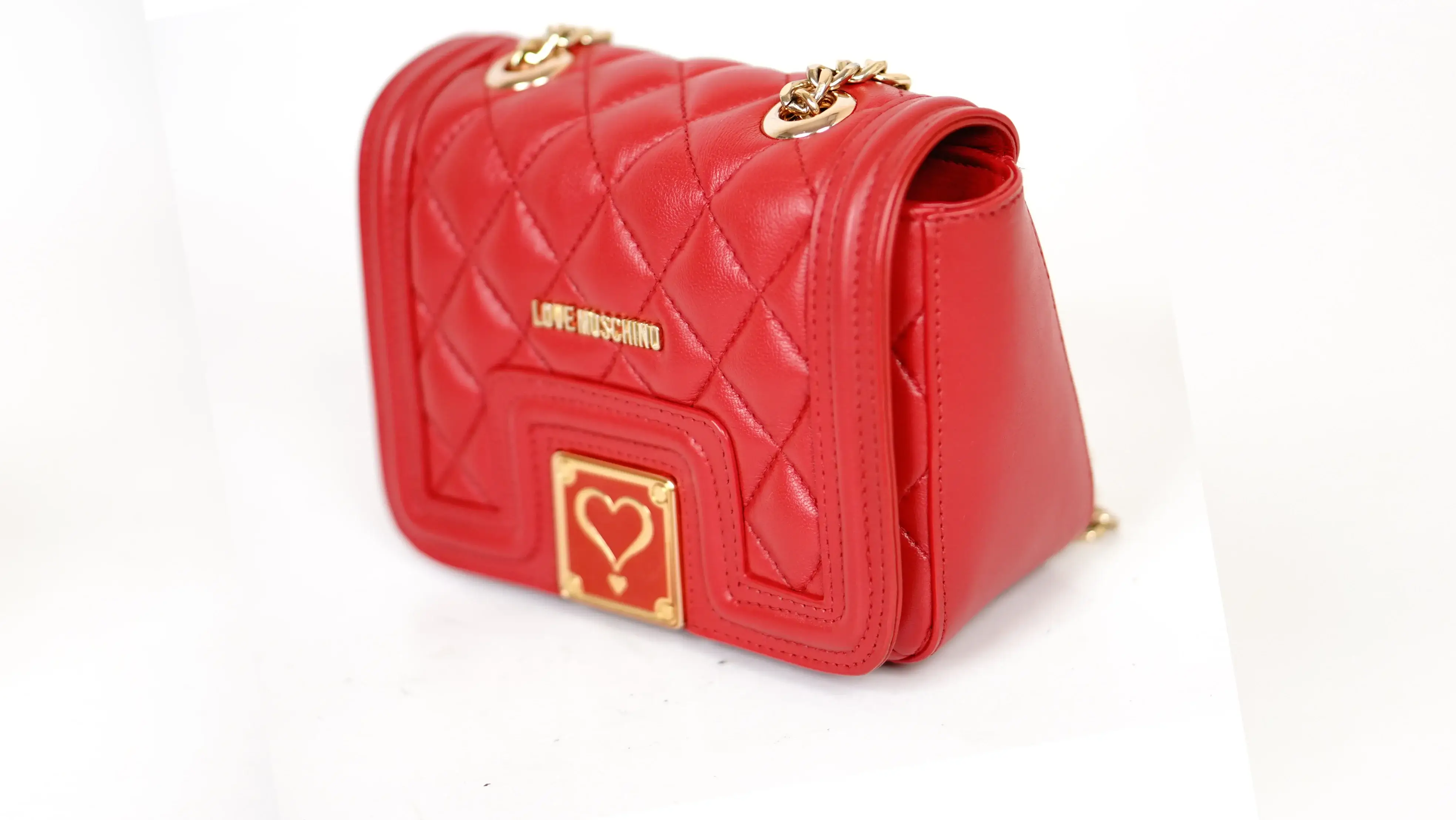 Before Love Moschino bag restoration damaged PU surface and discoloration