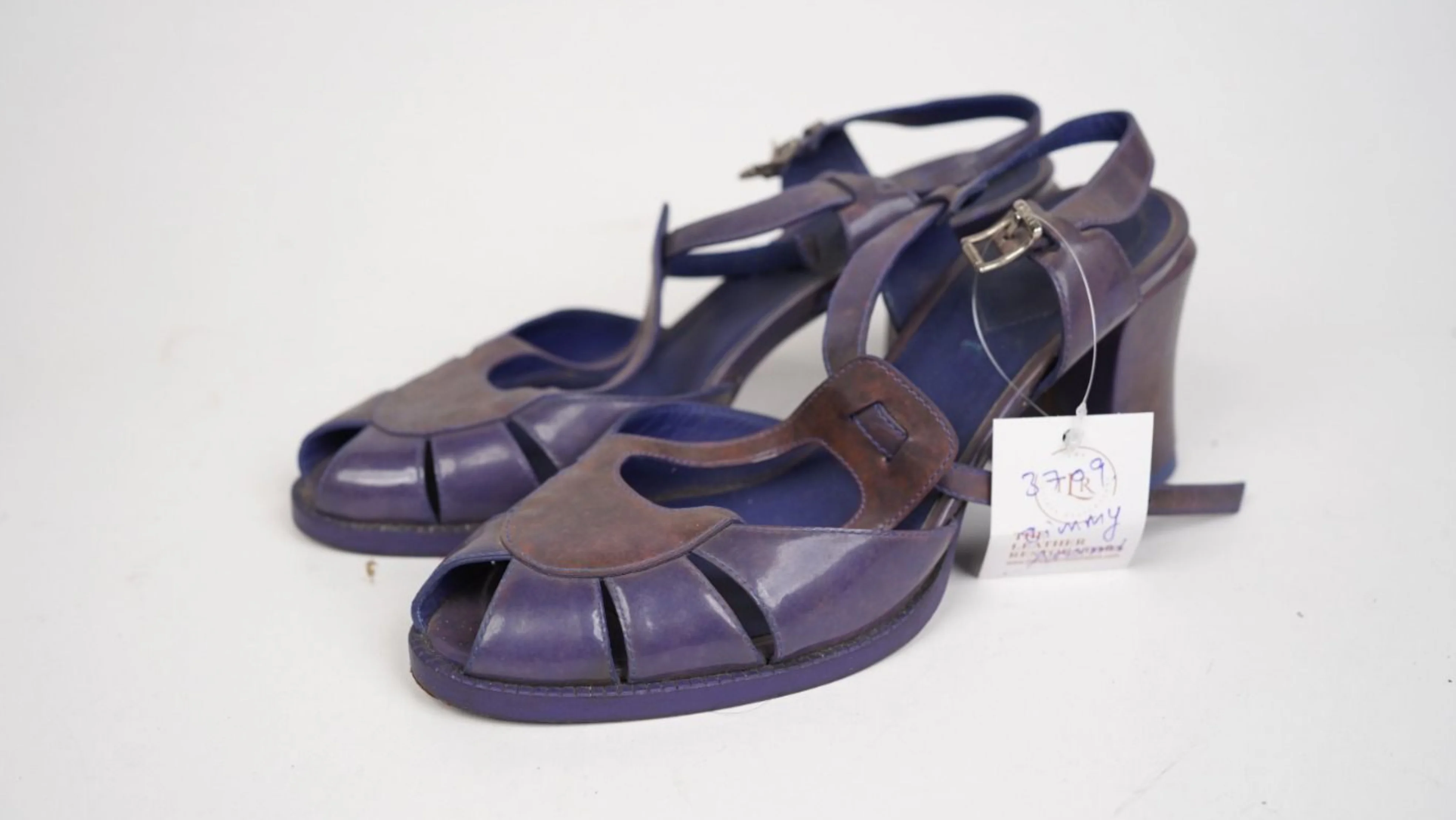 After Fendi heels colour restoration with renewed colour and refined shine