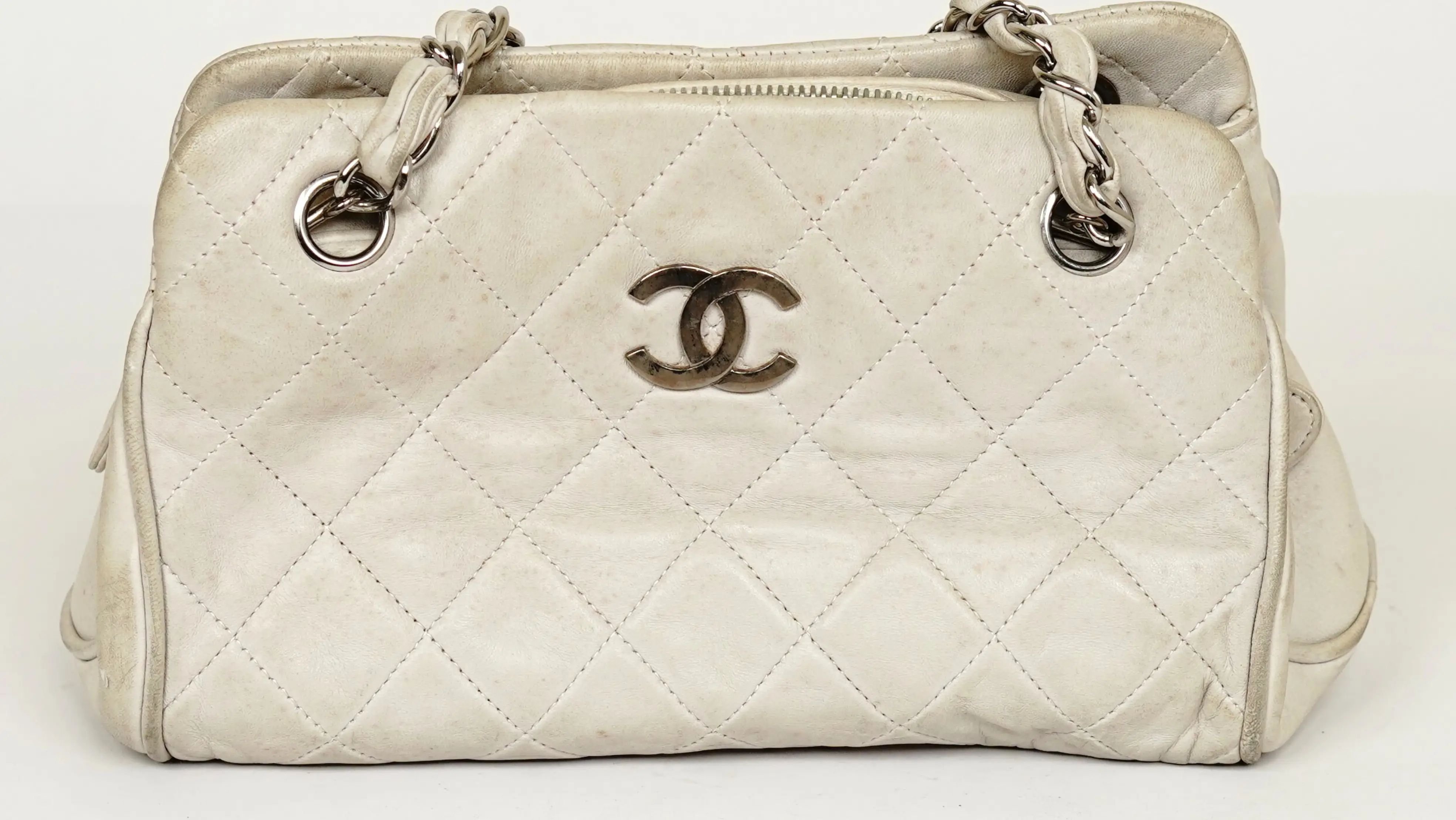 After Chanel handbag restoration revived, rich colour with smooth, even finish